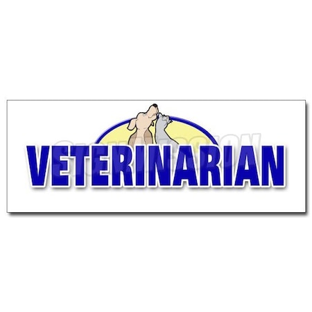 Signmission Safety Sign, 24 in Height, Vinyl, 9 in Length, Veterinarian D-24 Veterinarian